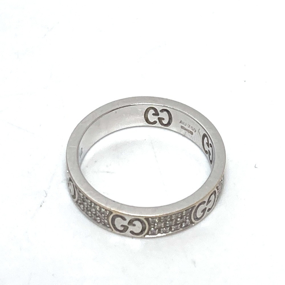 GUCCI Silver Diamond Ring